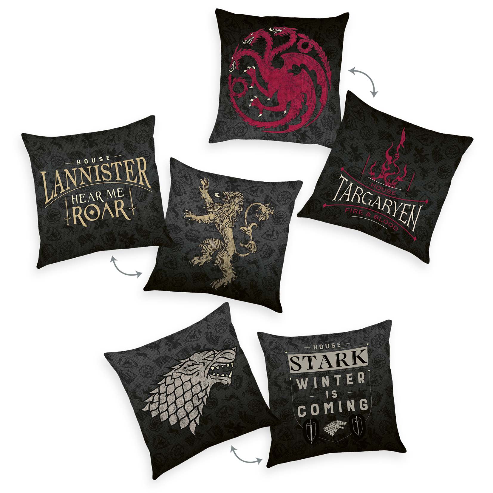 Game of Thrones Kissen Set - Wappen