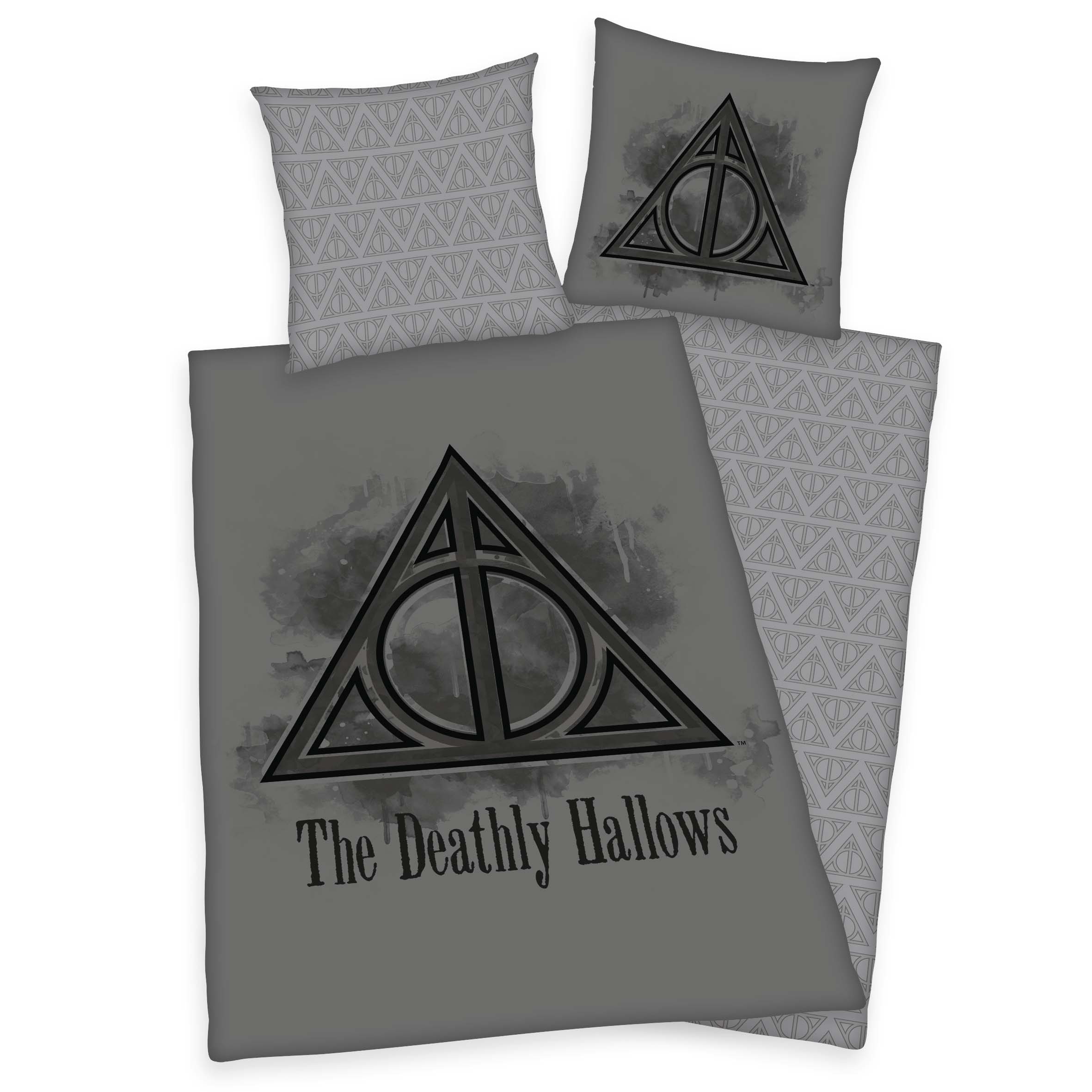 Harry Potter Bettwäsche-Set 'Deathly Hallows' – 135x200 cm, Linon