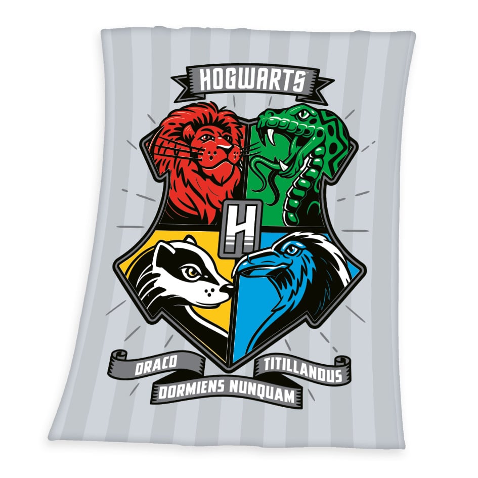 Harry Potter Fleecedecke ‘Houses’ – 130×170 cm