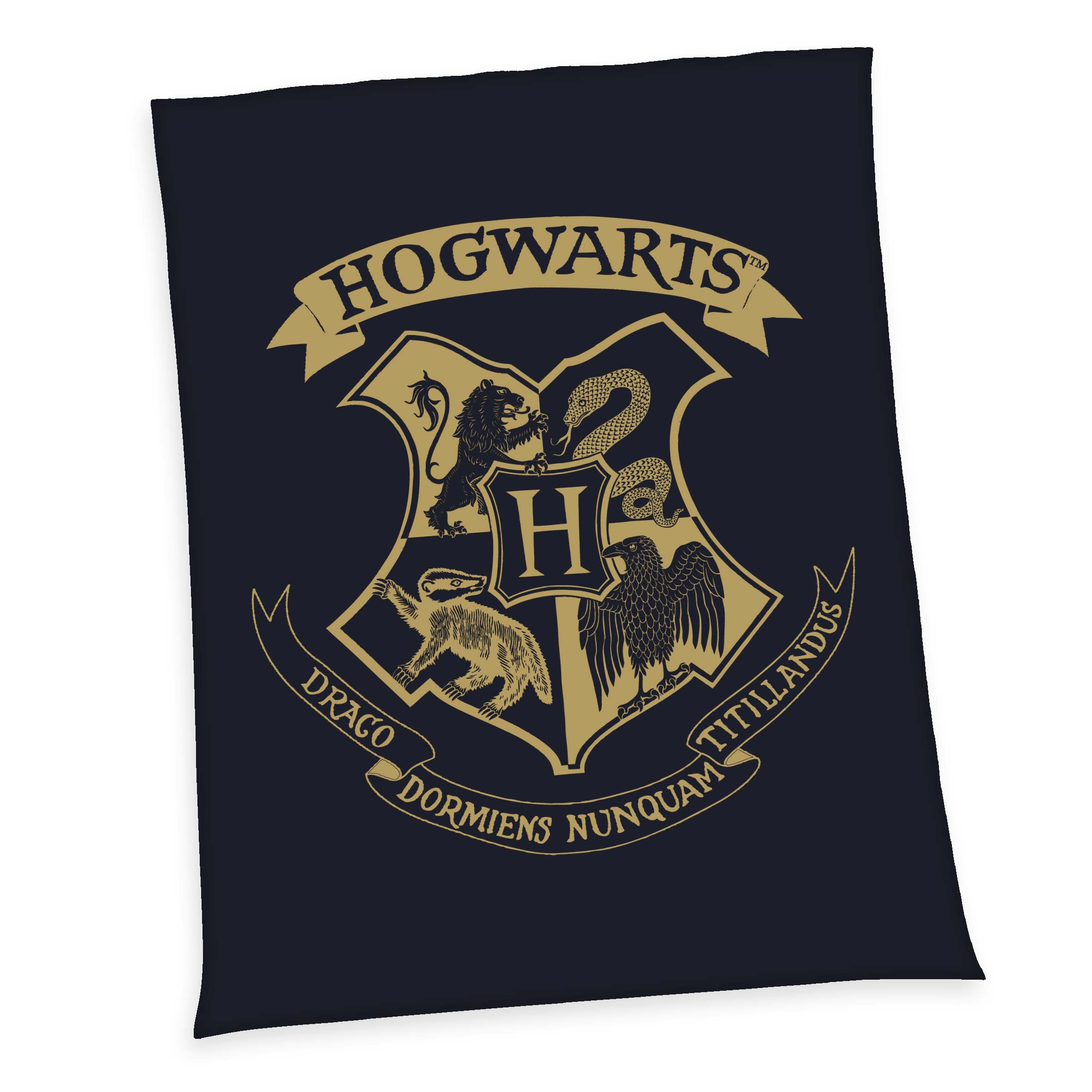 Harry Potter Fleecedecke 'Houses of Hogwarts' – 150x200 cm