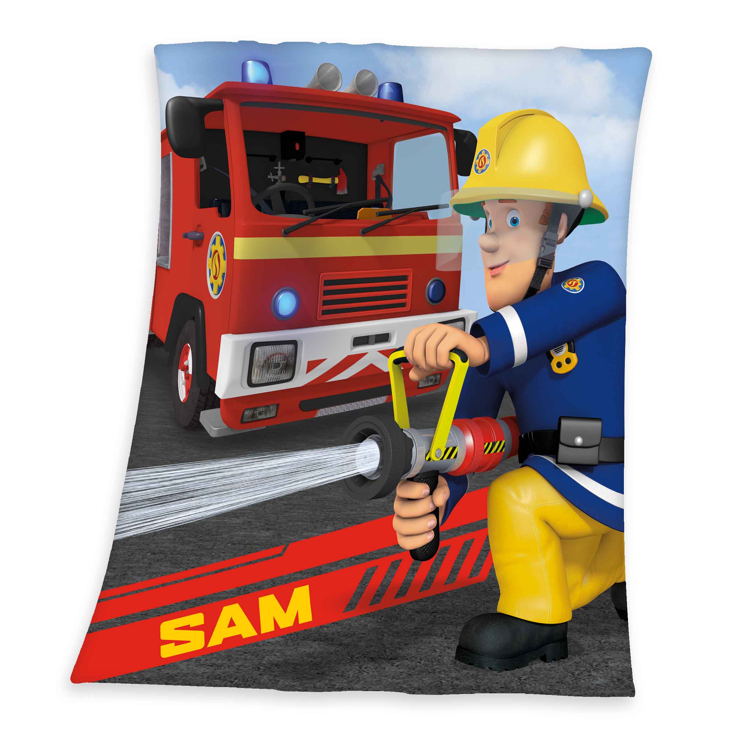 Feuerwehrmann Sam Fleecedecke - Sam