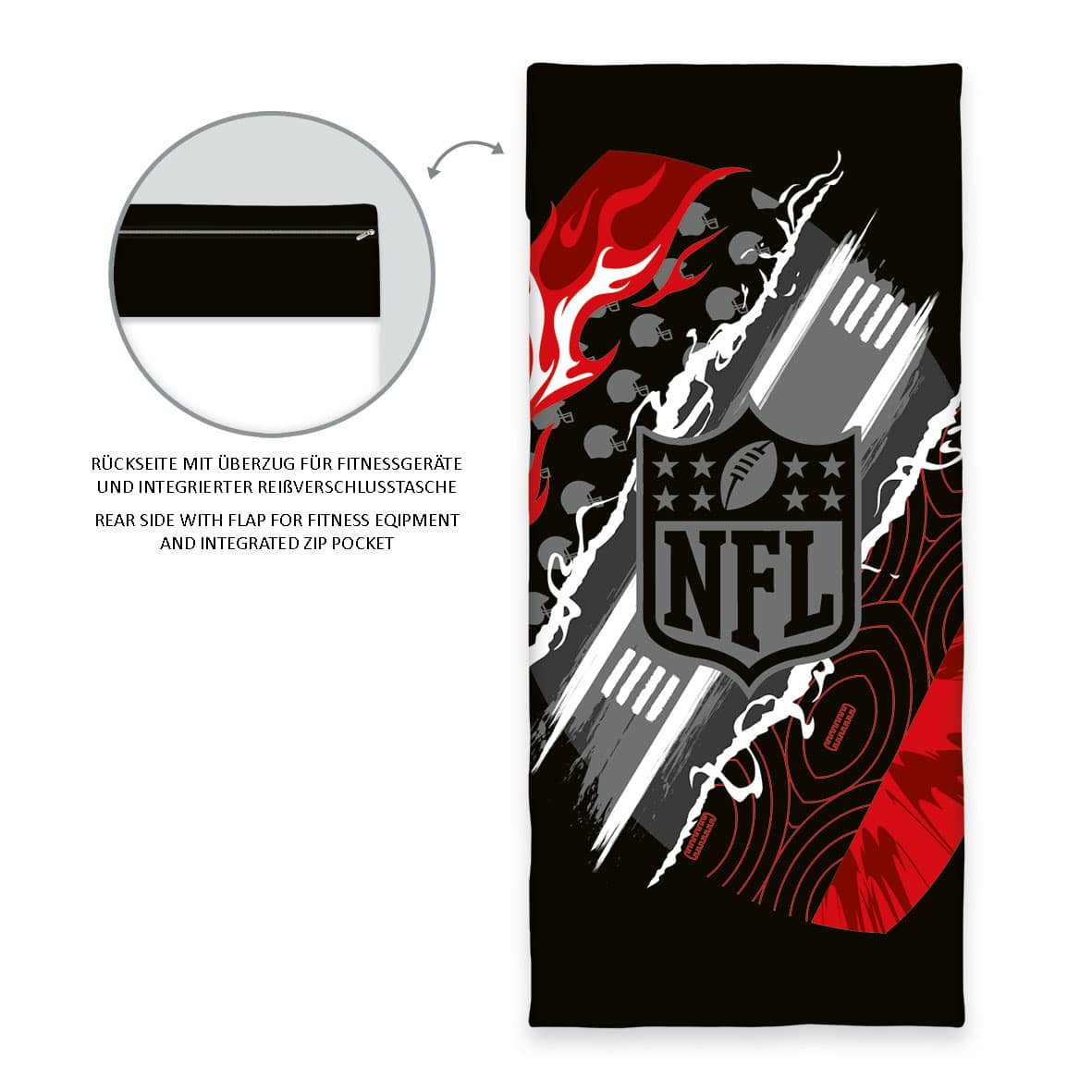 NFL Sport- und Fitnesstuch - Black