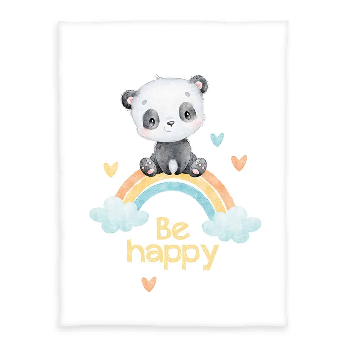 babybest® Kuscheldecke - Regenbogen Panda