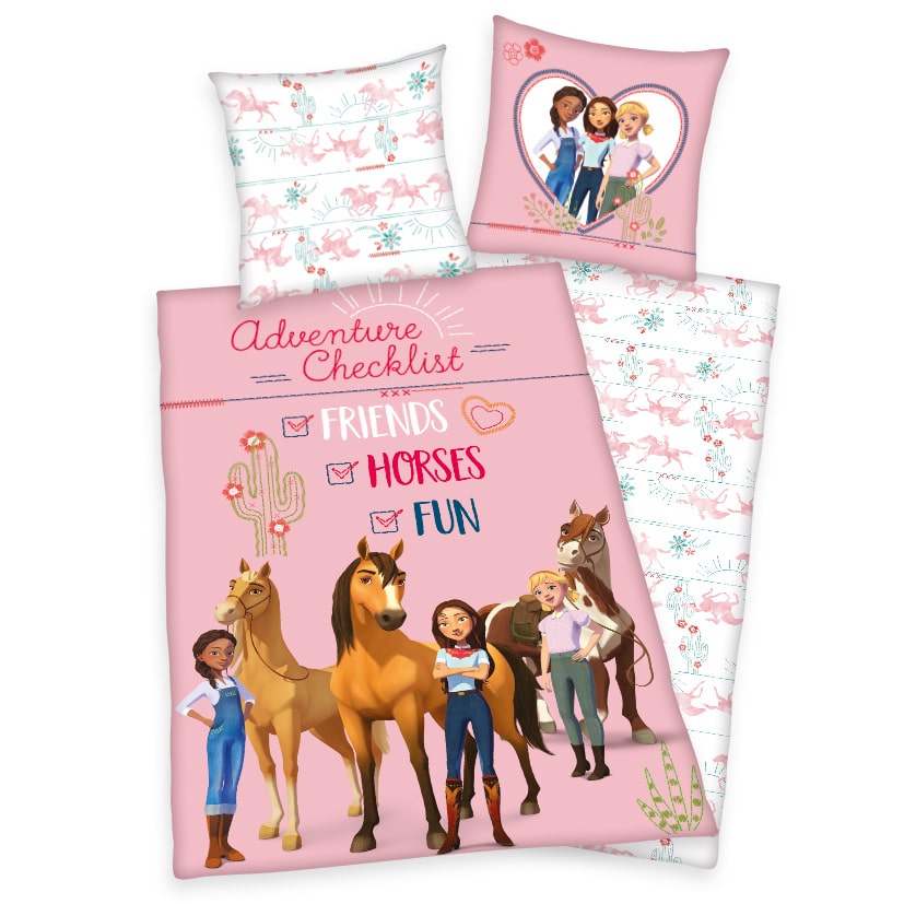 Spirit Bettwäsche-Set 'Adventure Checklist' – 135x200 cm, Linon