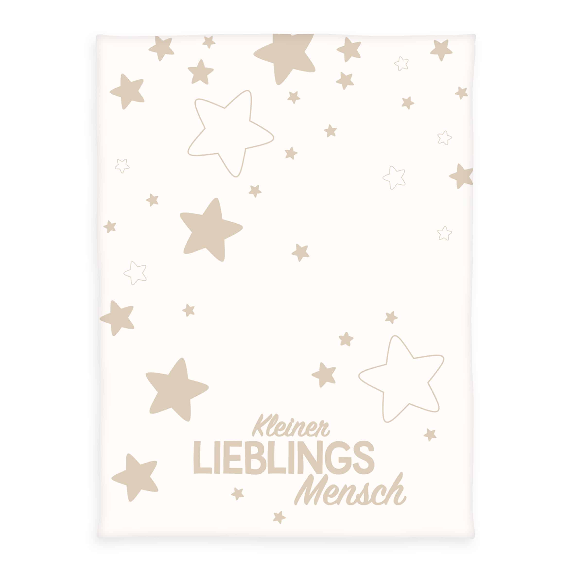 babybest® Strickdecke - 'Kleiner Lieblingsmensch' – 75x100 cm, Strick