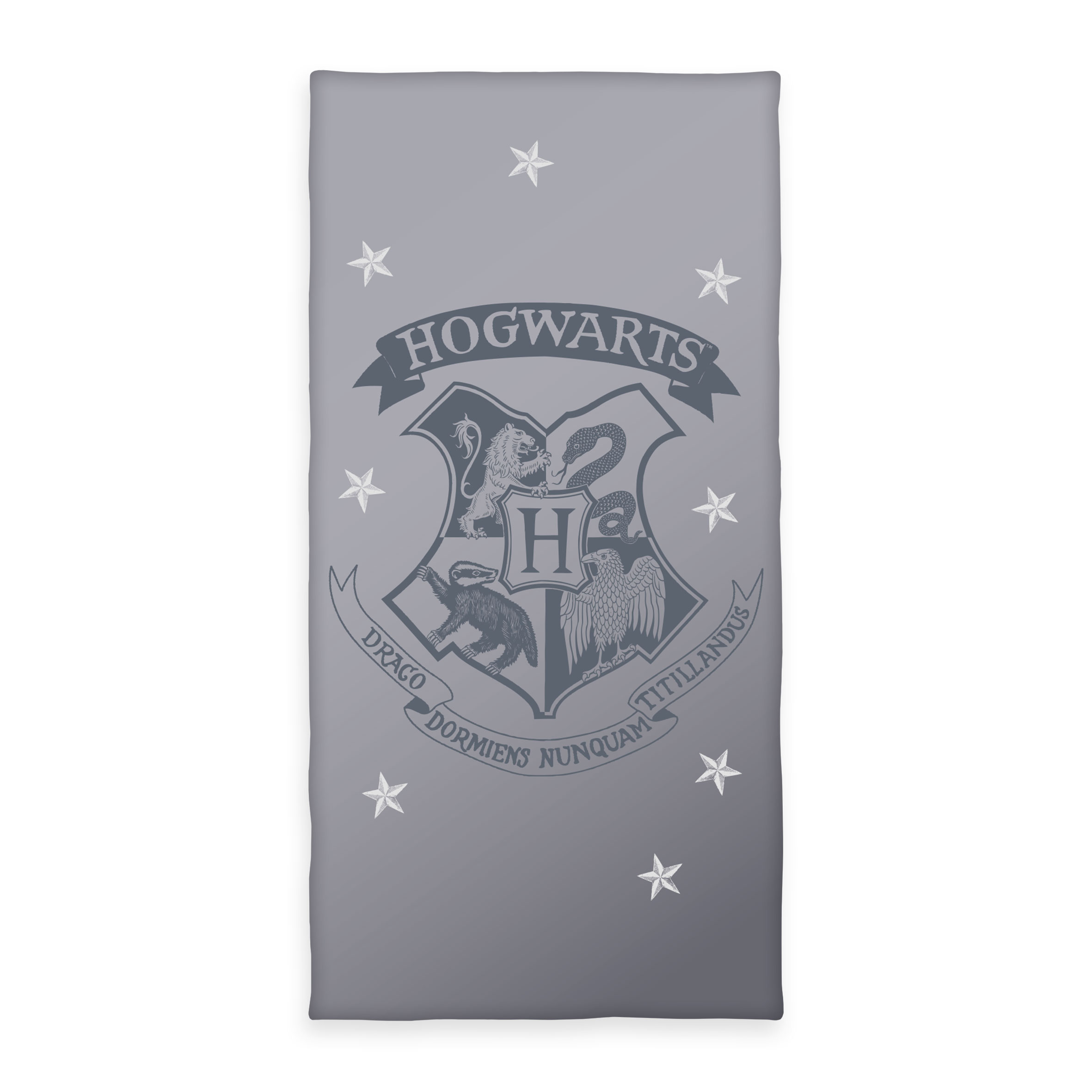 Harry Potter Handtuch 'Mystical Gray' – 75x140 cm, Velours
