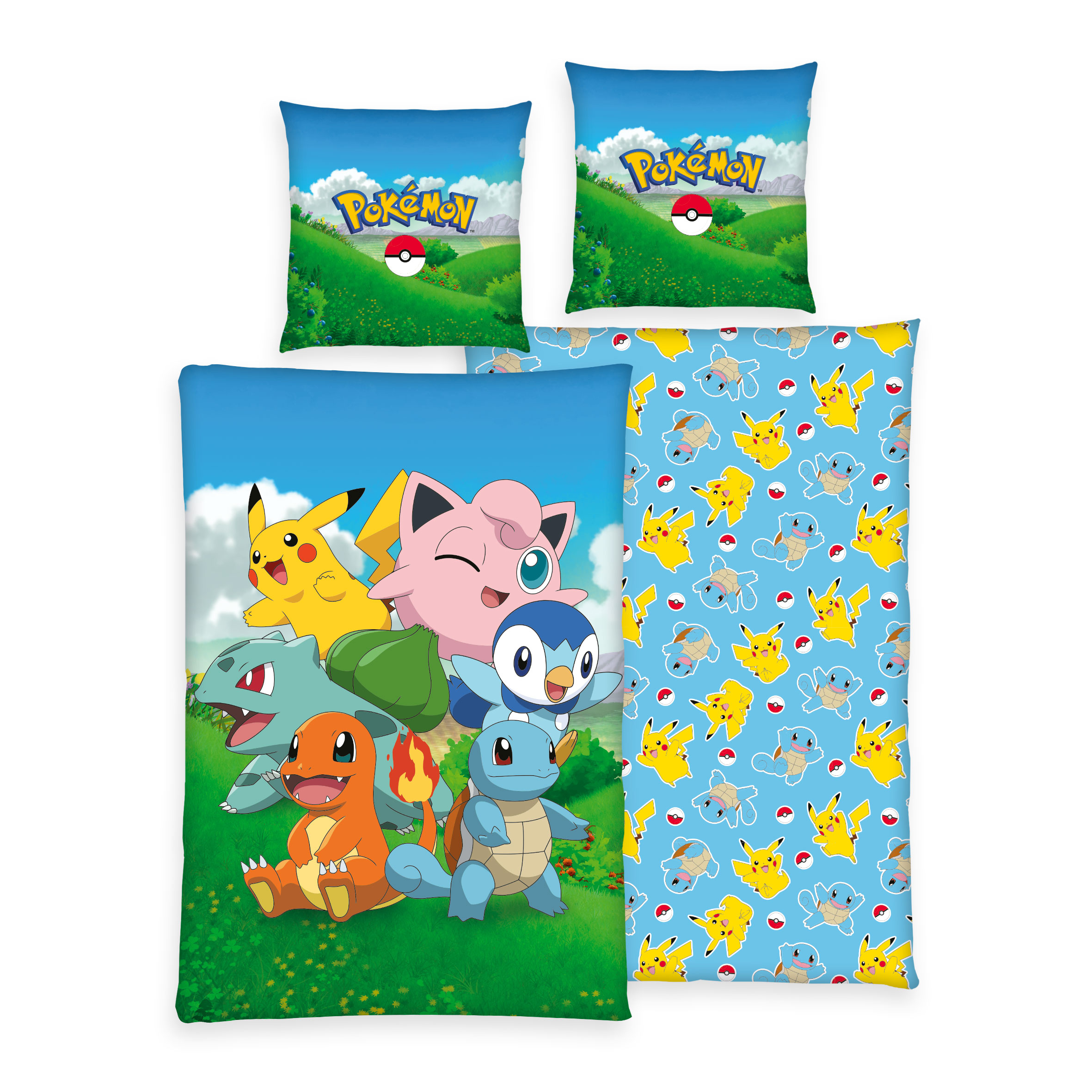 Pokémon Bettwäsche-Set 'Adventure' – 135x200, Renforcé