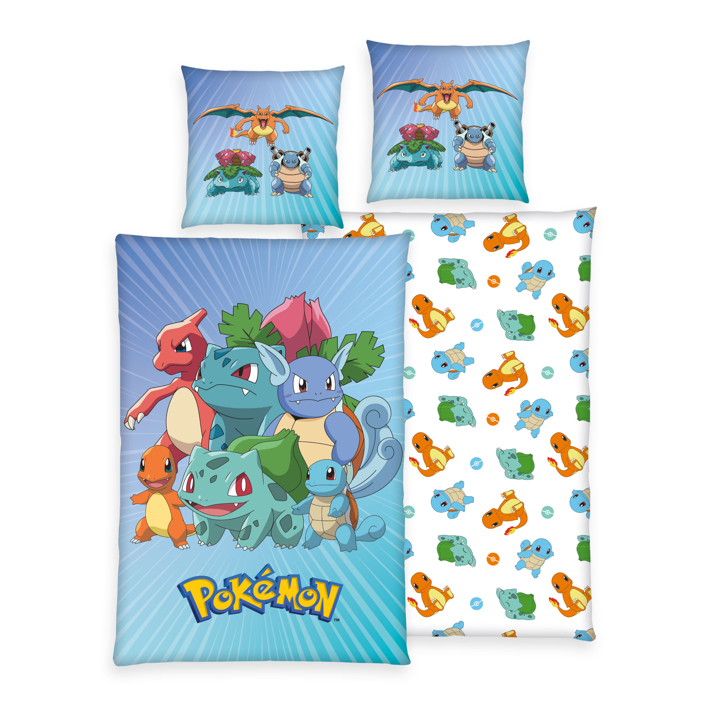 Pokémon Bettwäsche-Set 'Generation' – 135x200 cm, Renforcé