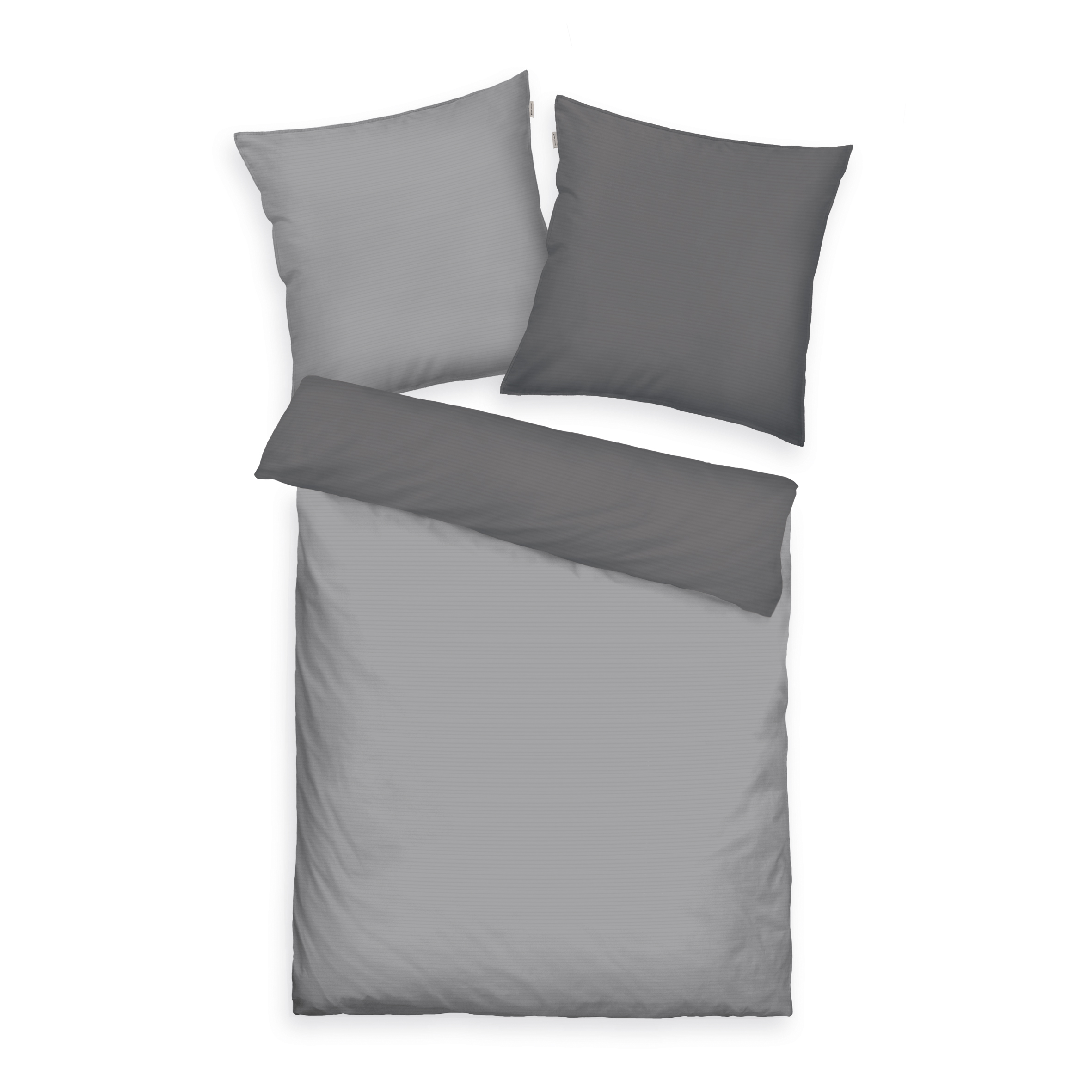 TOM TAILOR Bettwäsche - Two-Tone Solid Colors Moodey Grey