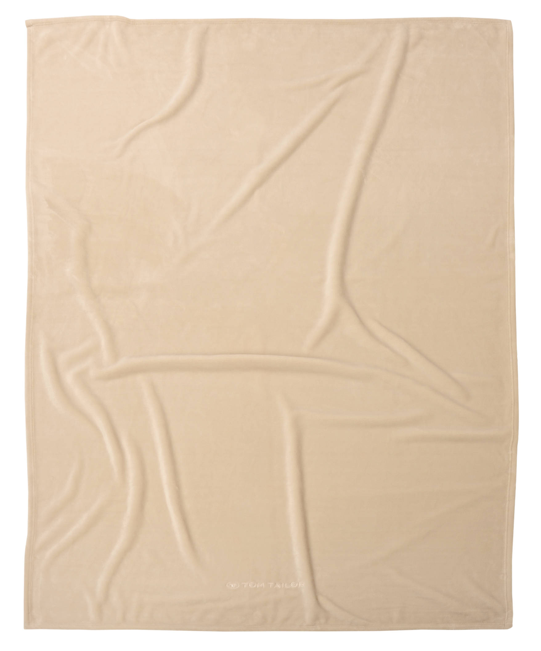 TOM TAILOR Decke 'Wellsoft Blanket Sunny Sand' – 150x200 cm, Wellsoft