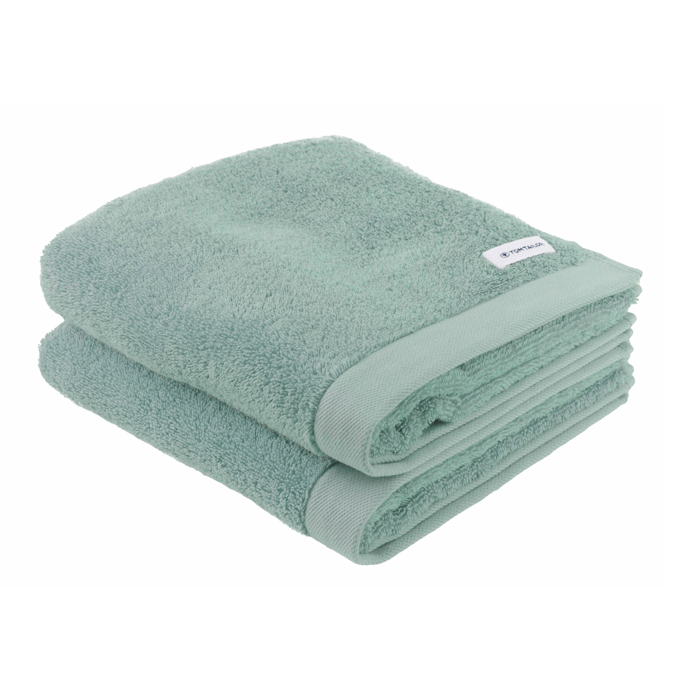 TOM TAILOR Handtuch 2er Set - Color Bath Towel Fresh Sage