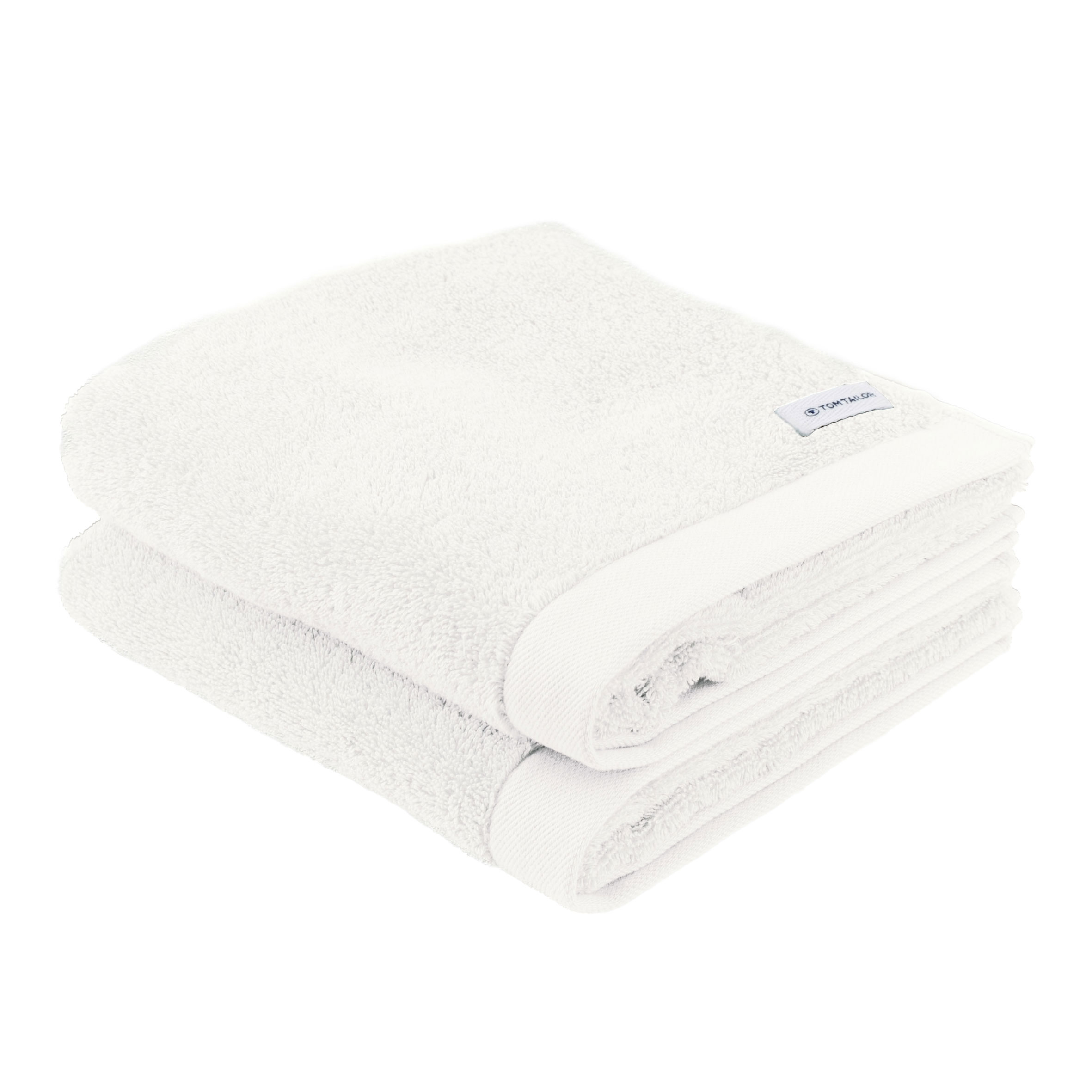 TOM TAILOR Handtuch 2er Set - Color Bath Towel Crisp White