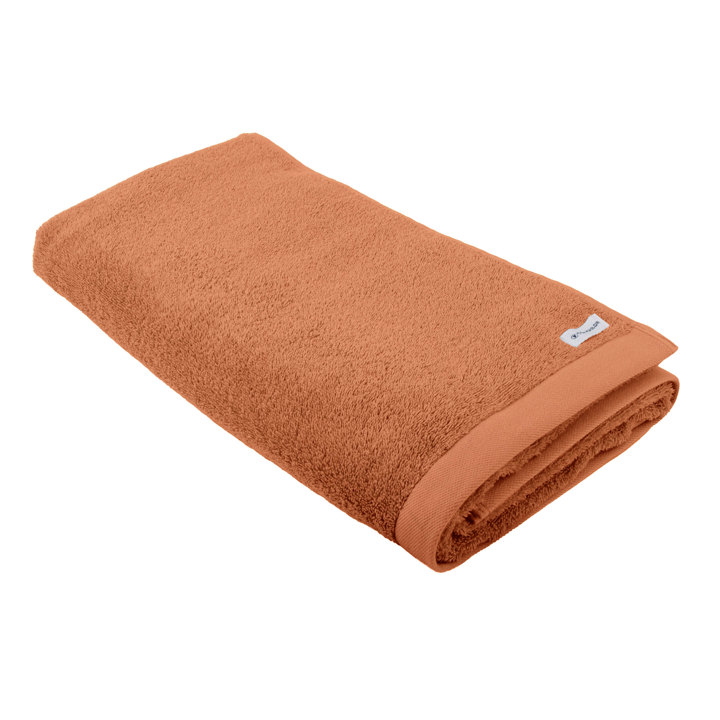 TOM TAILOR Saunatuch 'Color Bath Towel Warm Coral' – 80x200 cm, Frottier
