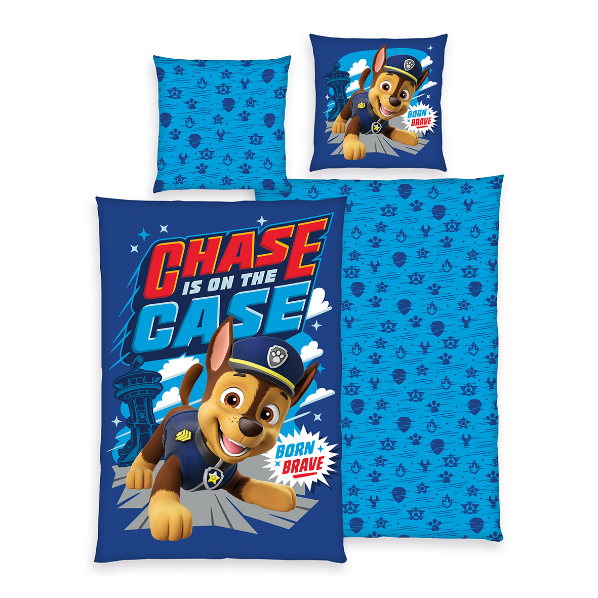 Paw Patrol Bettwäsche-Set 'Chase' – 135x200 cm, Linon