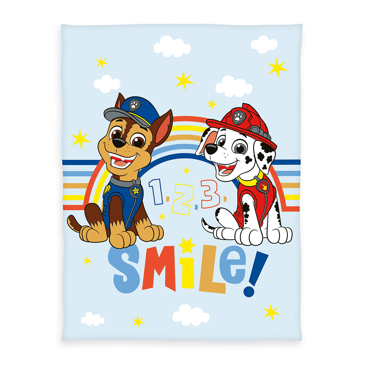 Paw Patrol Fleecedecke 'Smile' – 130x170 cm, Fleece