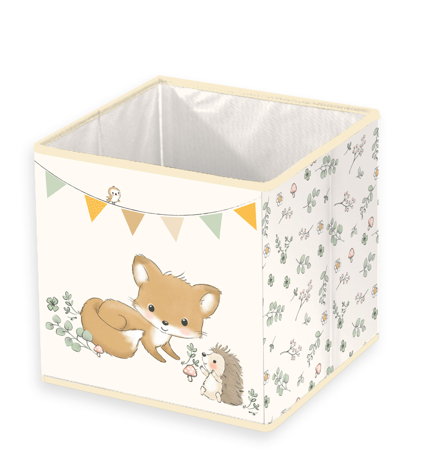 babybest® Aufbewahrungsbox 'Waldfreunde' – 30x30x30 cm, faltbar
