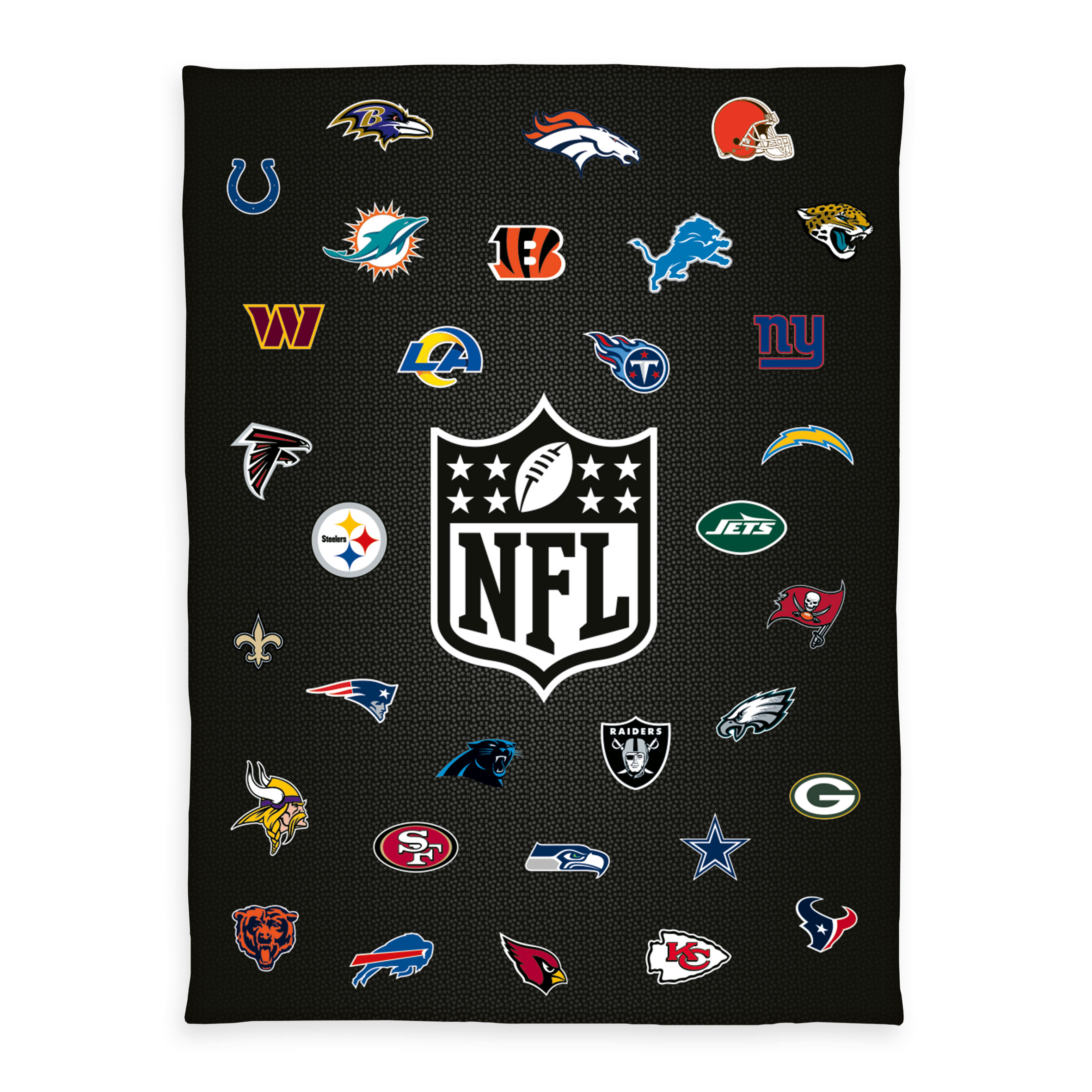 NFL Kuscheldecke 'All Teams' – 150x200 cm, Wellsoft