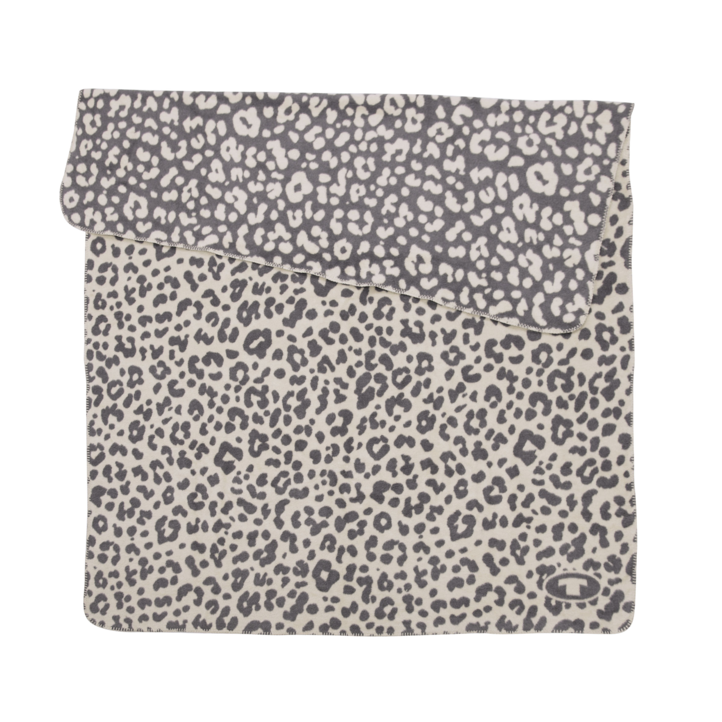 TOM TAILOR Decke - Jacquard Blanket Leo Sunny Sand & Dark Grey