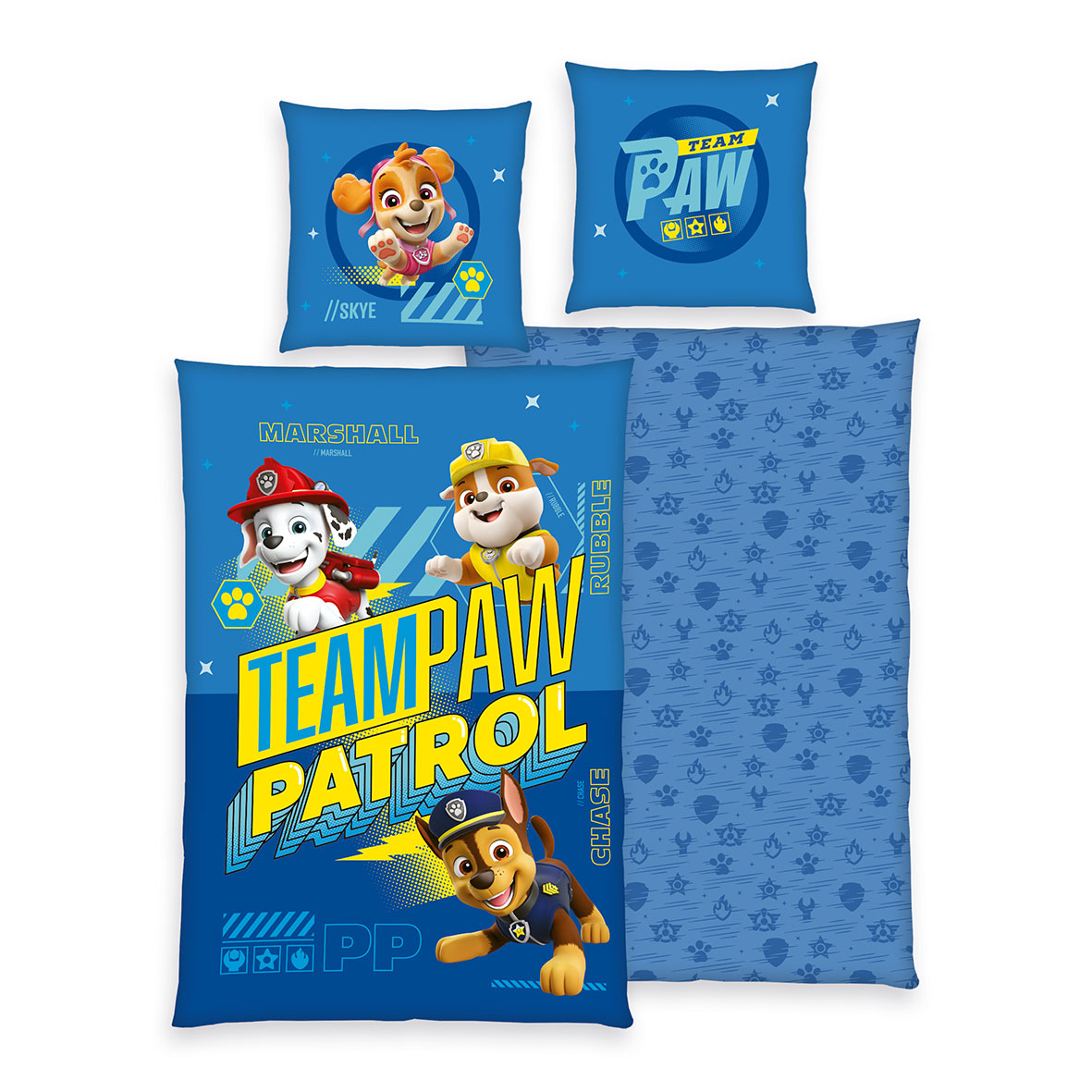 Paw Patrol Bettwäsche-Set 'Team Paw' – 135x200 cm, Linon