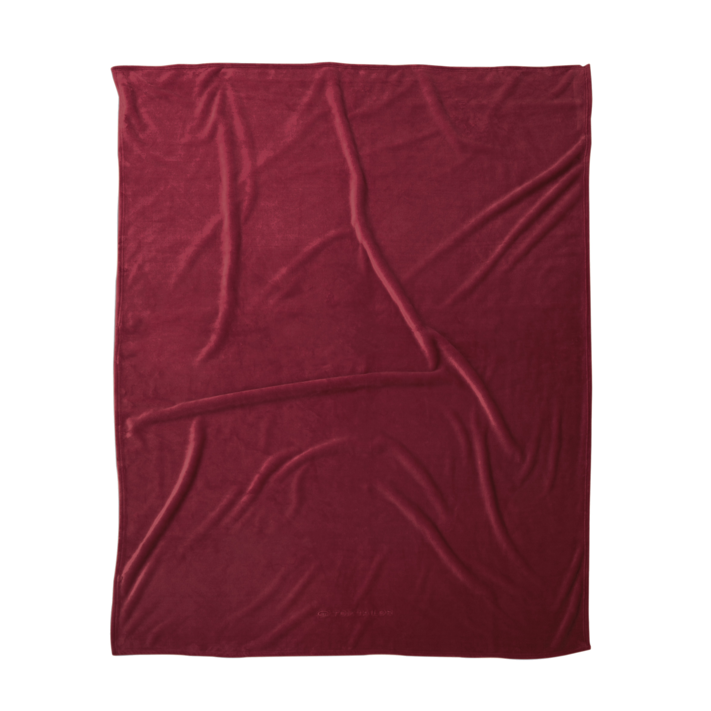 TOM TAILOR Decke ‘Wellsoft Blanket Wine Red’ – 150×200 cm, Wellsoft