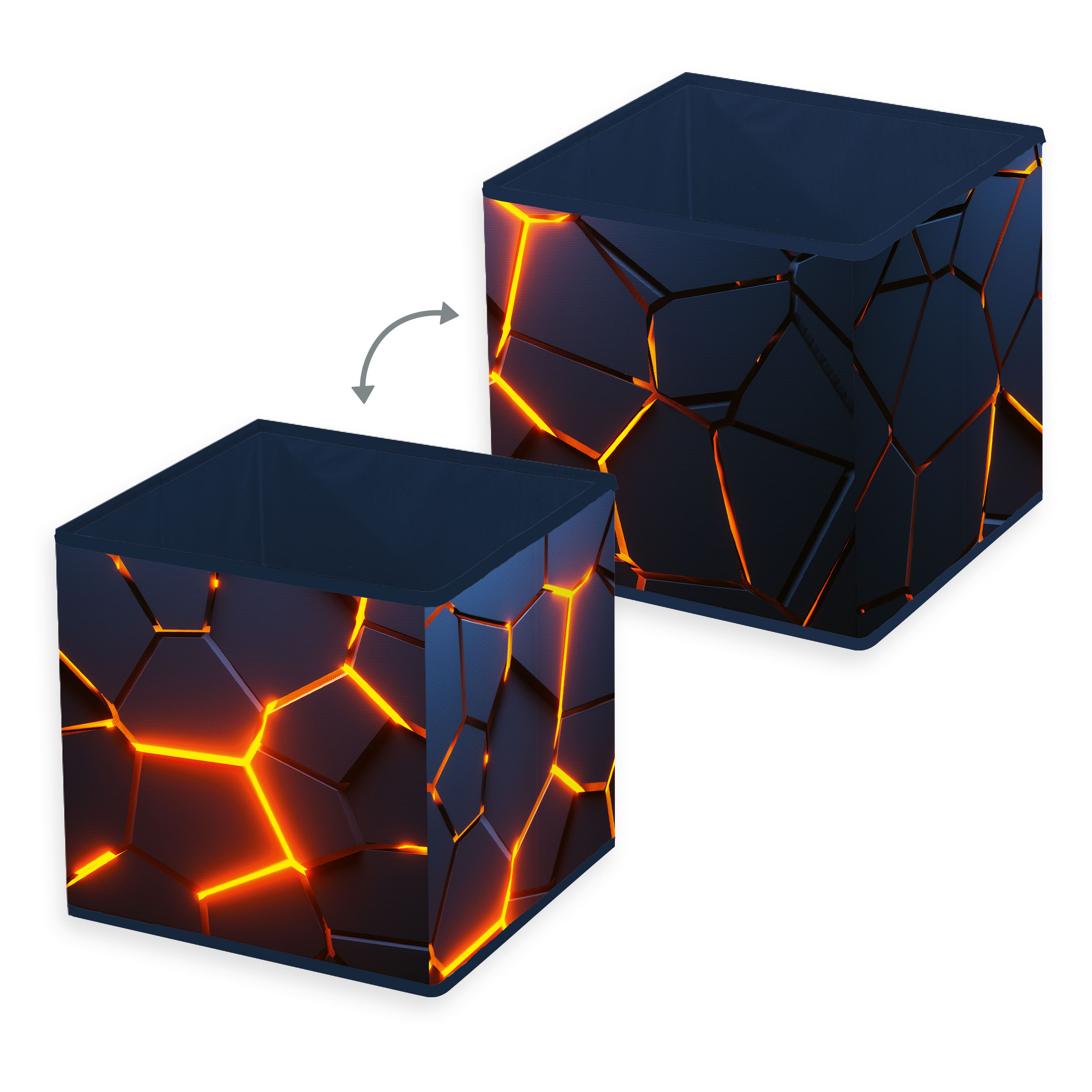 Young Collection Aufbewahrungsbox ‘Lava 3D Effekt’ – 30x30x30 cm