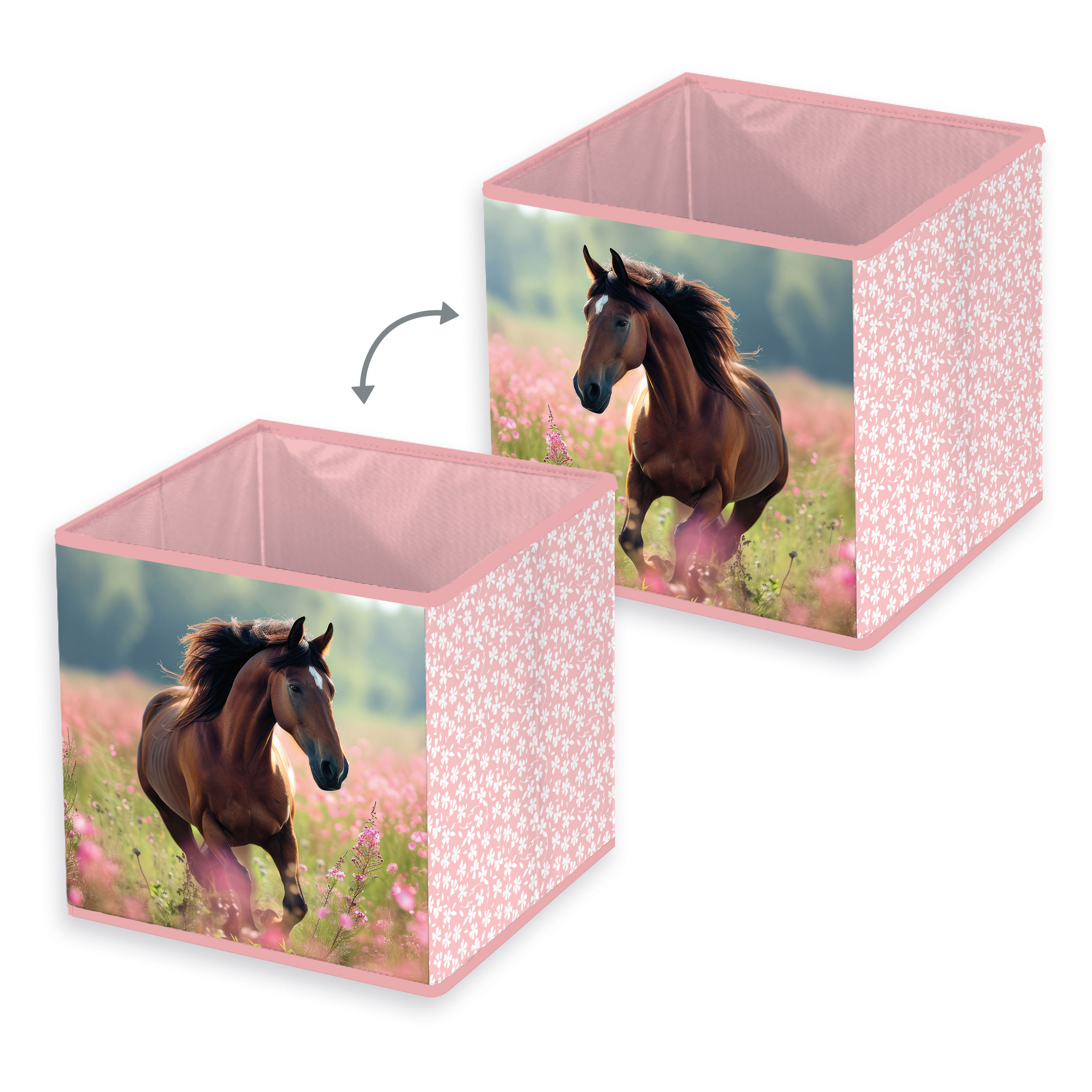 Young Collection Aufbewahrungsbox ‘Pferdeglück’ – 30x30x30 cm
