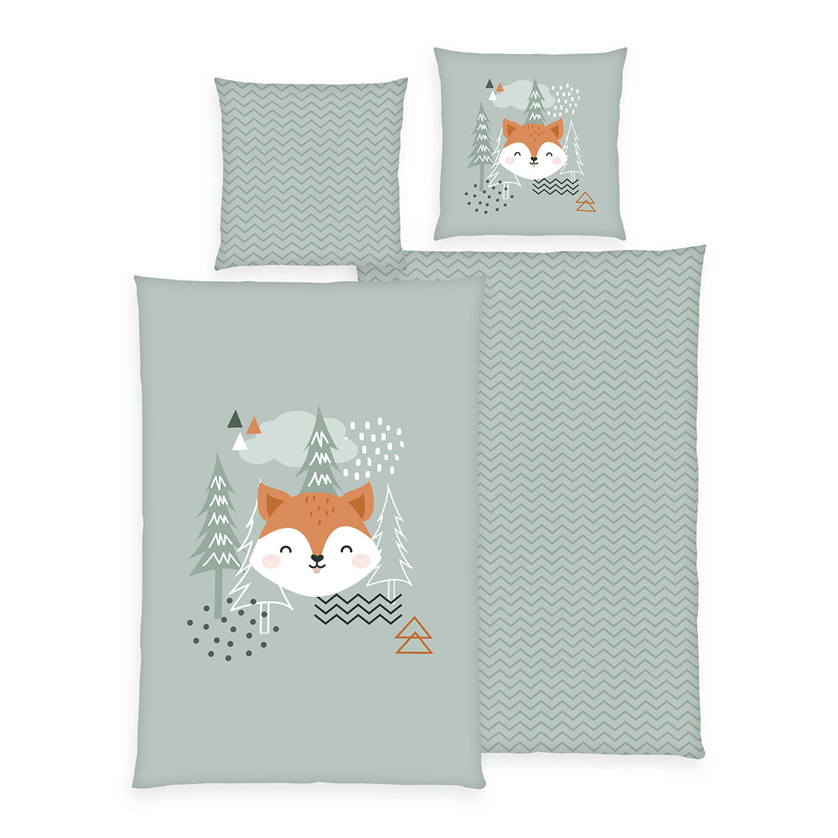 Young Collection Bettwäsche-Set 'Nordic Forest' – 135x200, 140x200 oder 160x210 cm, Renforcé