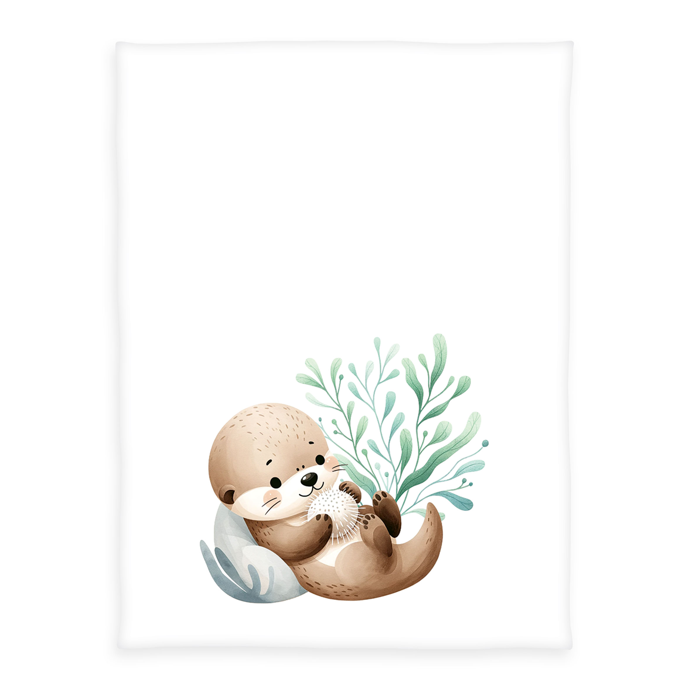 babybest® Microfaserflausch-Decke ‘Schnuffel-Otter’ - 75x100cm