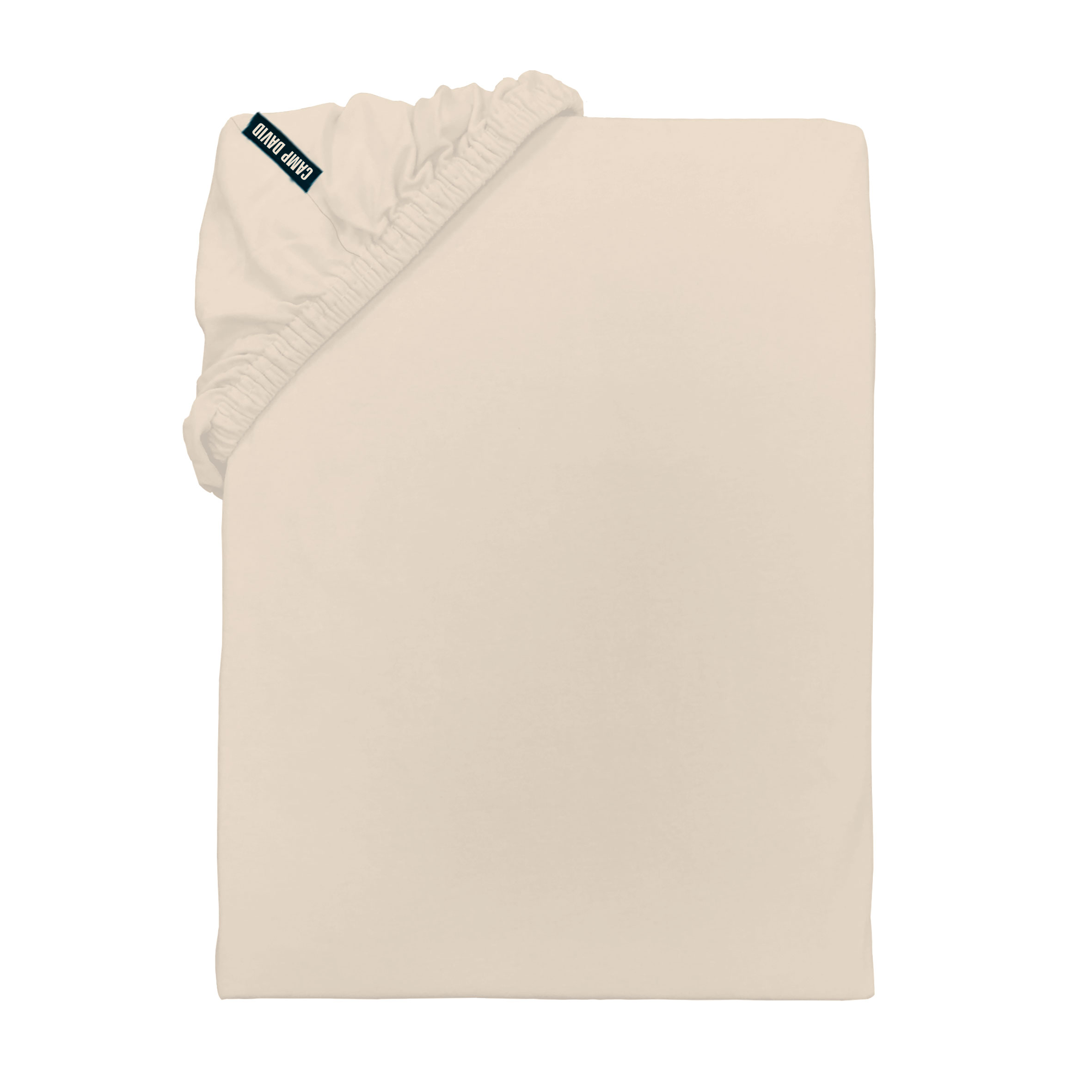 CAMP DAVID Spannbettlaken 'Beige' – verschiedene Größen, Jersey
