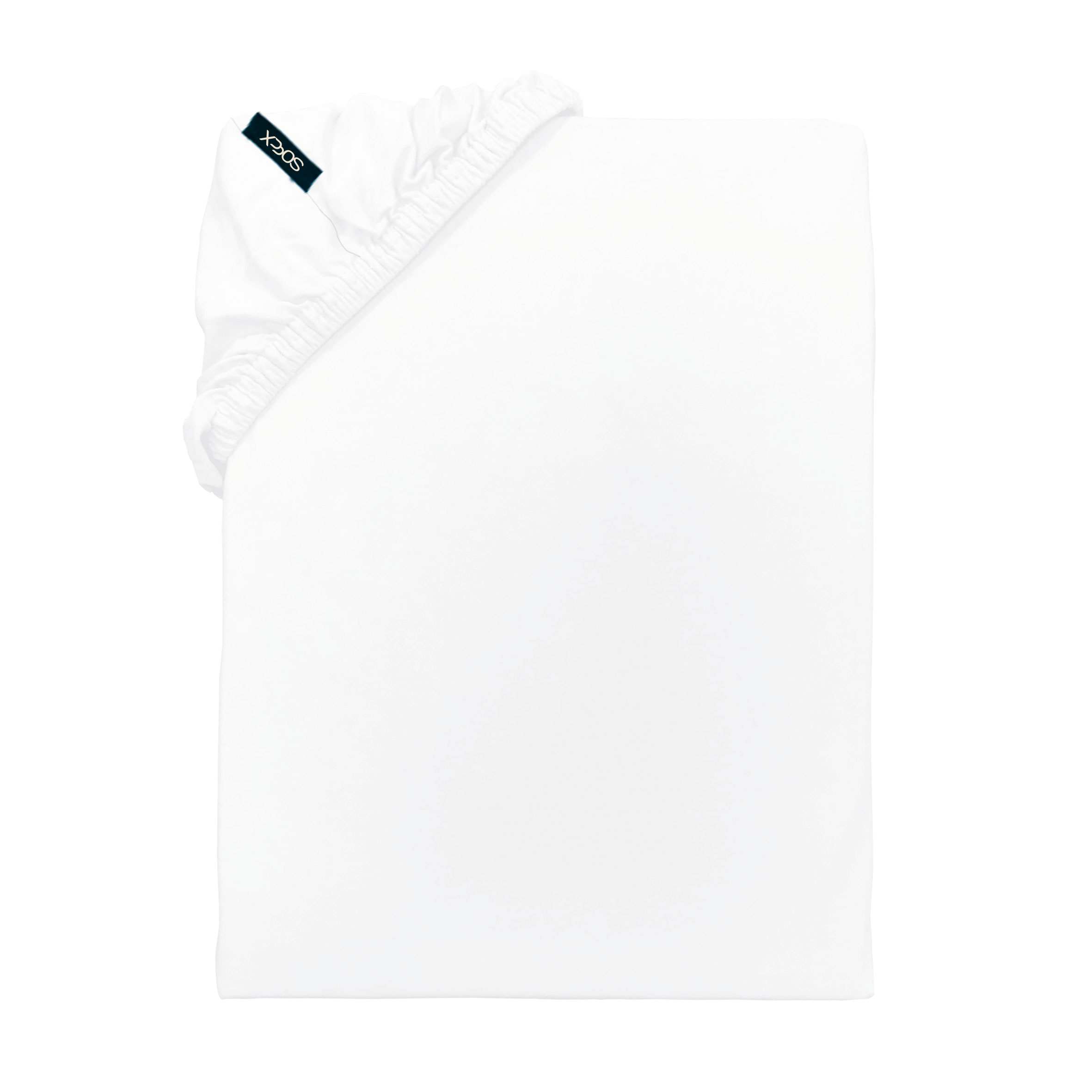 SOCCX Spannbettlaken 'Weiß' – verschiedene Größen, Jersey