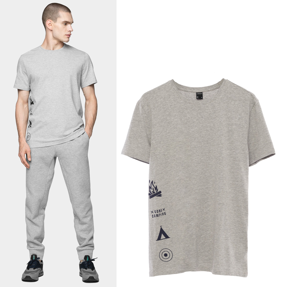 Outhorn - gone camping - Herren T-Shirt - grau