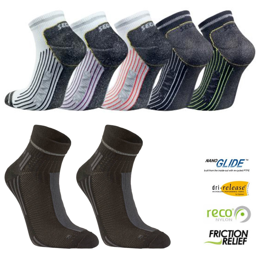 Seger - Running Mid Comfort Dri Release - funktionelle Laufsocken Sportsocken