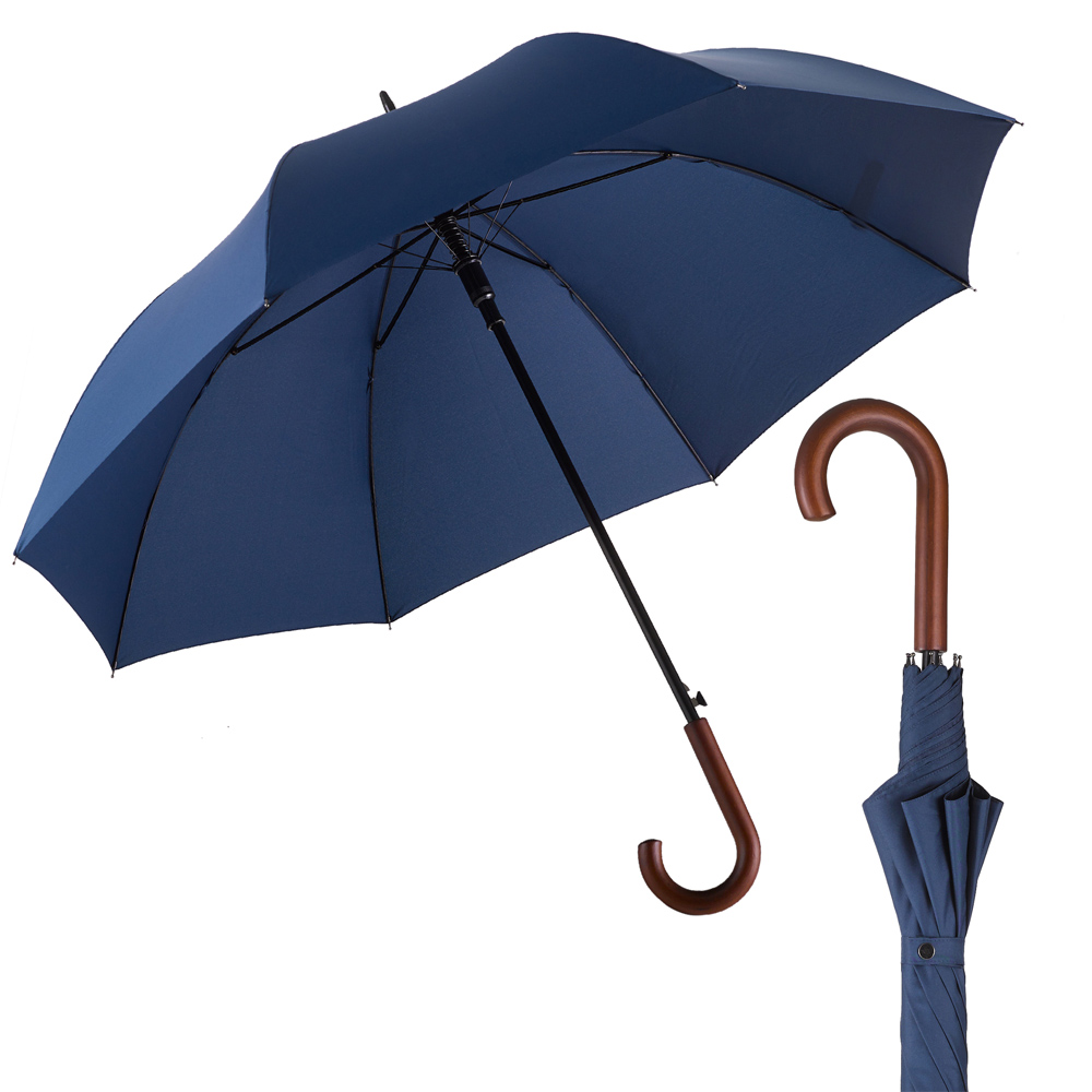 EuroSCHIRM - Göbel - großer City Regenschirm, Stockschirm, navy