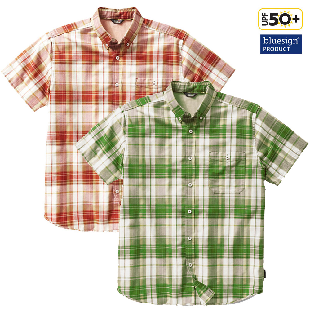 Royal Robbins - kurzarm Outdoor- Funktionshemd  - Go Every Oxford Plaid SS - Herren