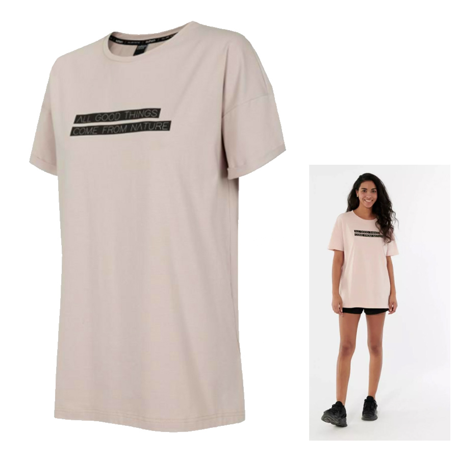 Outhorn - Damen Shirt T-Shirt All good things come from nature, rosa