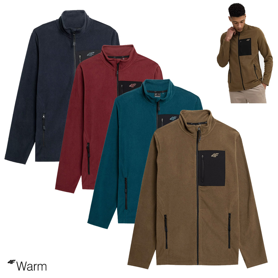 4Fwarm - wärmende Herren Thermofleece Jacke Outdoor Fleecejacke
