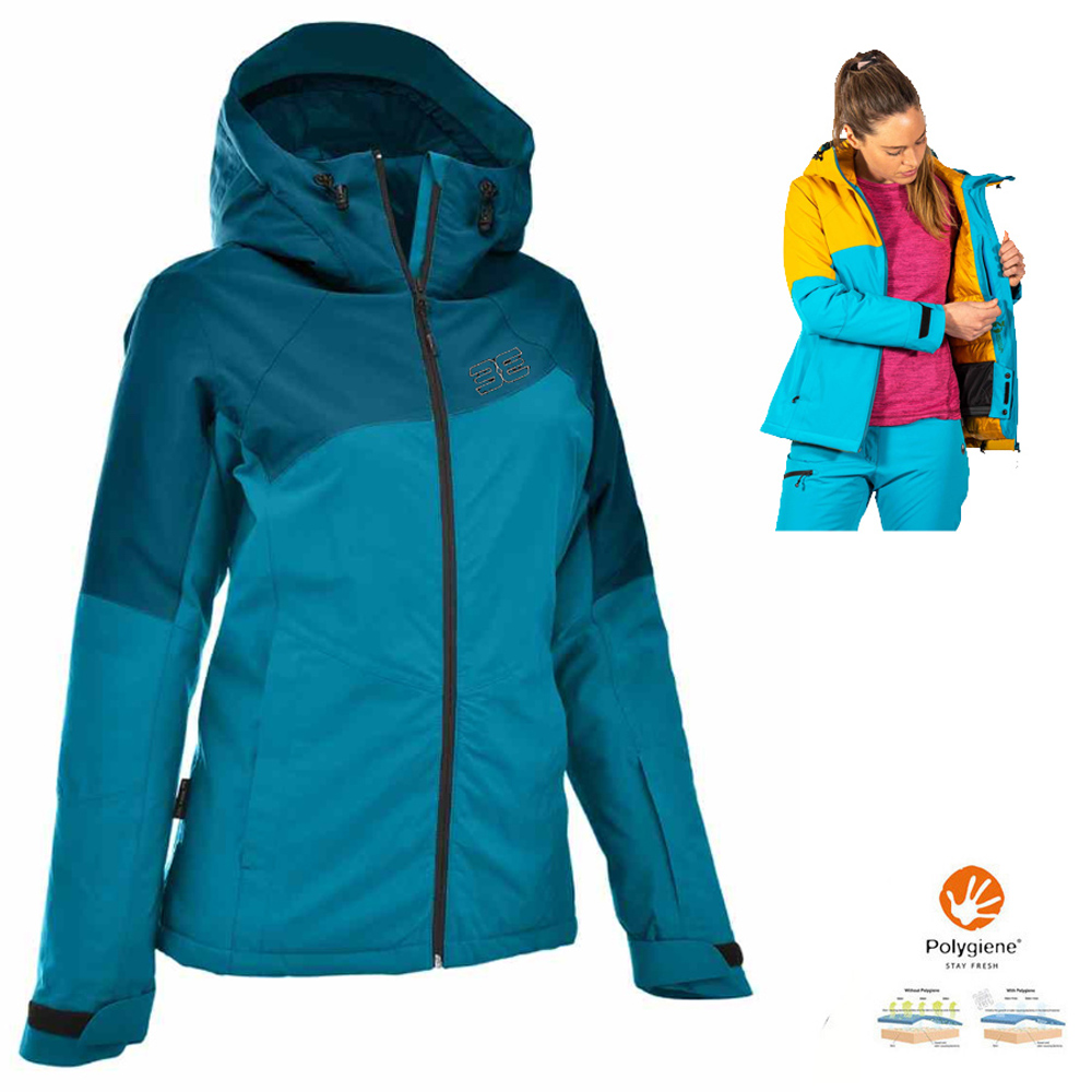 Maul - Schneeberg II Damen Skijacke Winterjacke, blau