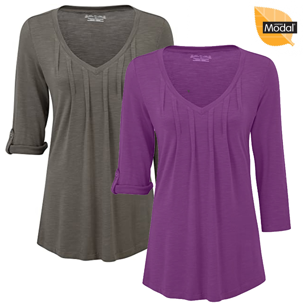 Royal Robins - Noe 3/4 - Damen Shirt 3/4 T-Shirt Modal