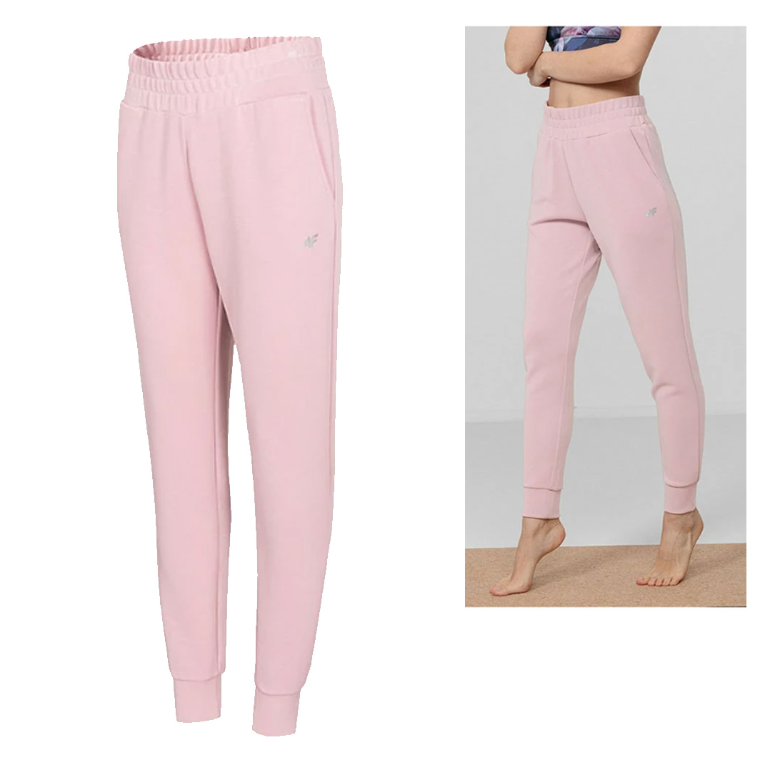 4F - Damen YOGA Modal Jogginghose, rose
