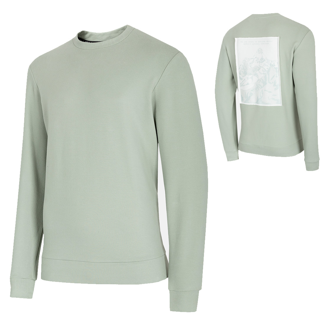 Outhorn - Herren Casual Pullover BLM620 Mountain, minze