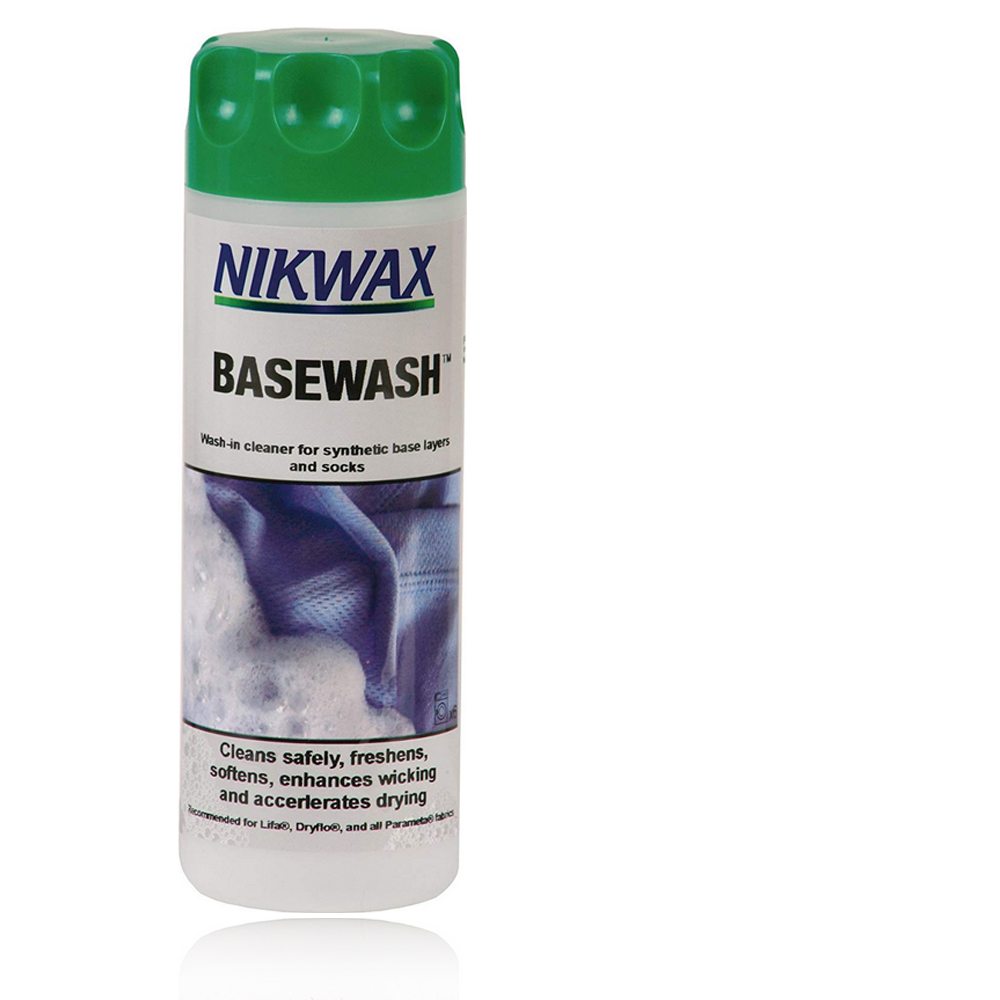 NIKWAX - BASEWASH Waschmittel und Conditioner für synthetische Baselayer Unterwäsche - 300ml