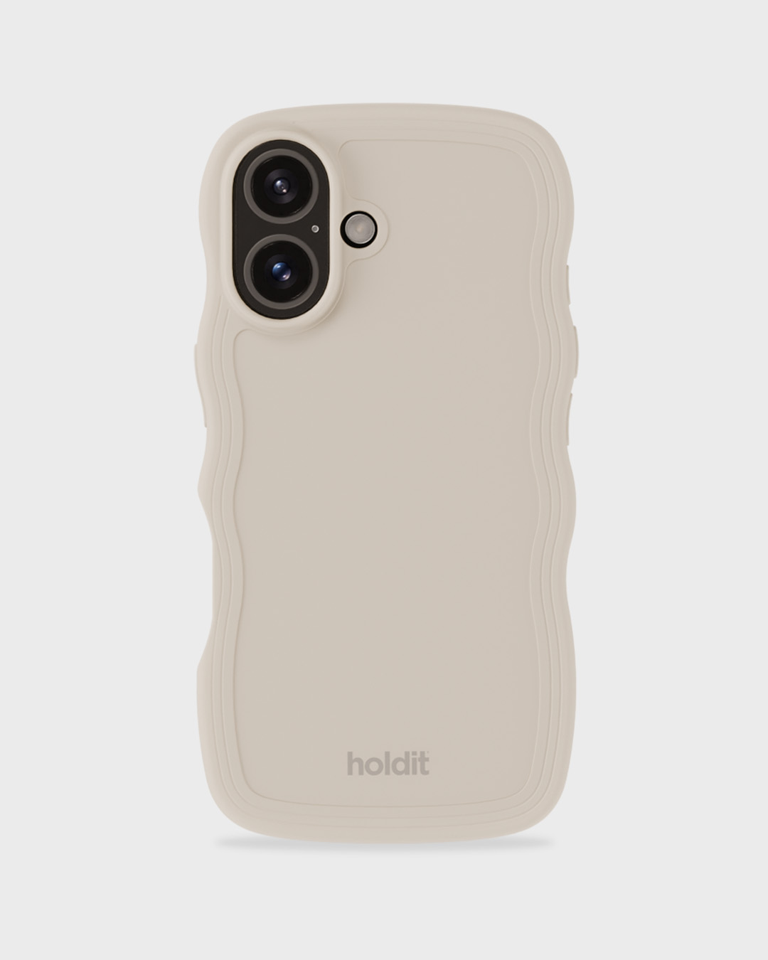 Phone Case Wavy Light Beige iPhone 16 Plus