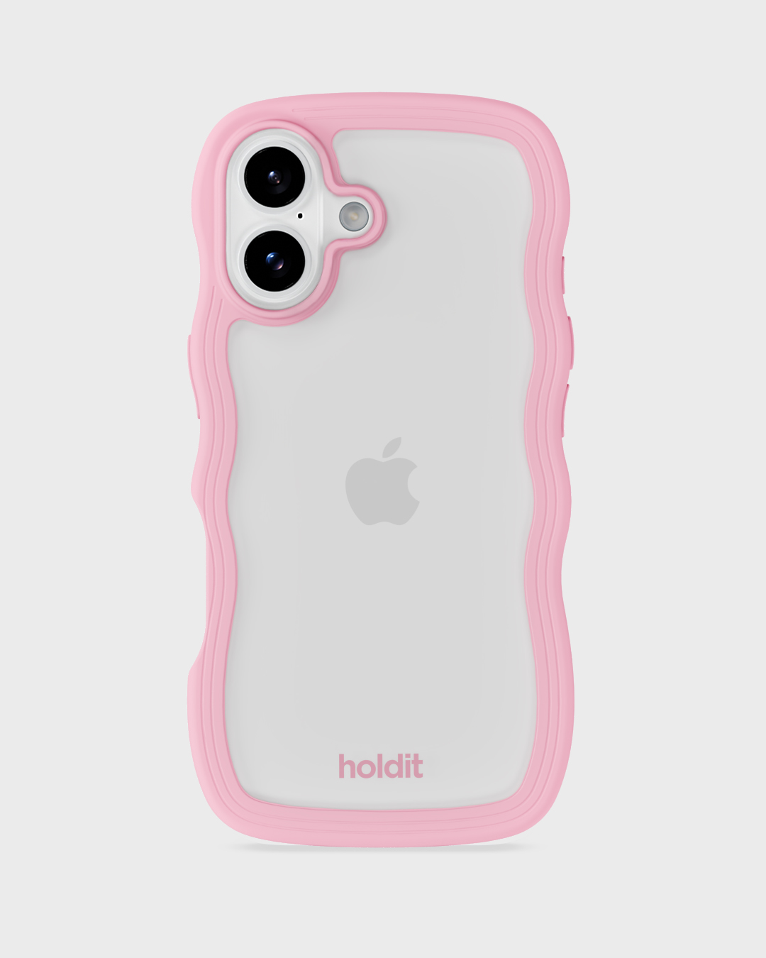 Phone Case Wavy Pink/Transparent iPhone 17
