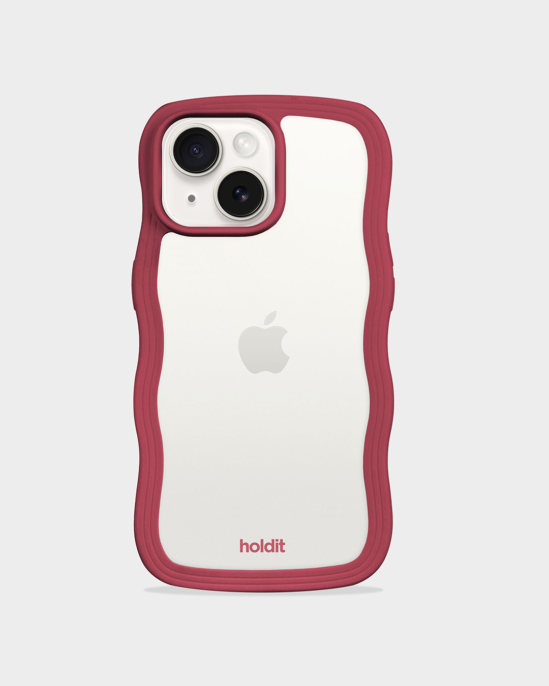 Phone Case Wavy Red Velvet/Transparent iPhone 13