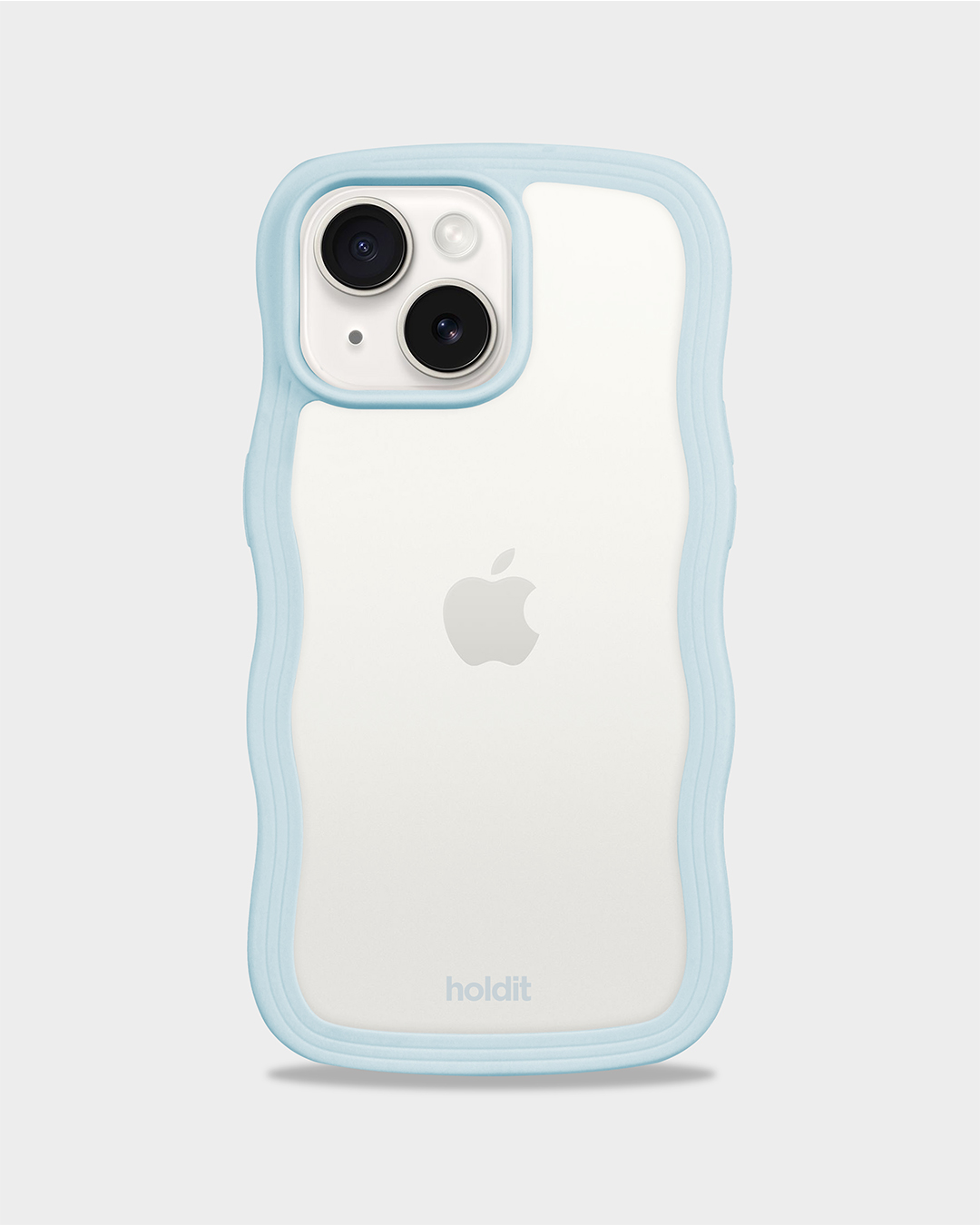 Phone Case Wavy Mineral Blue/Transparent iPhone 13