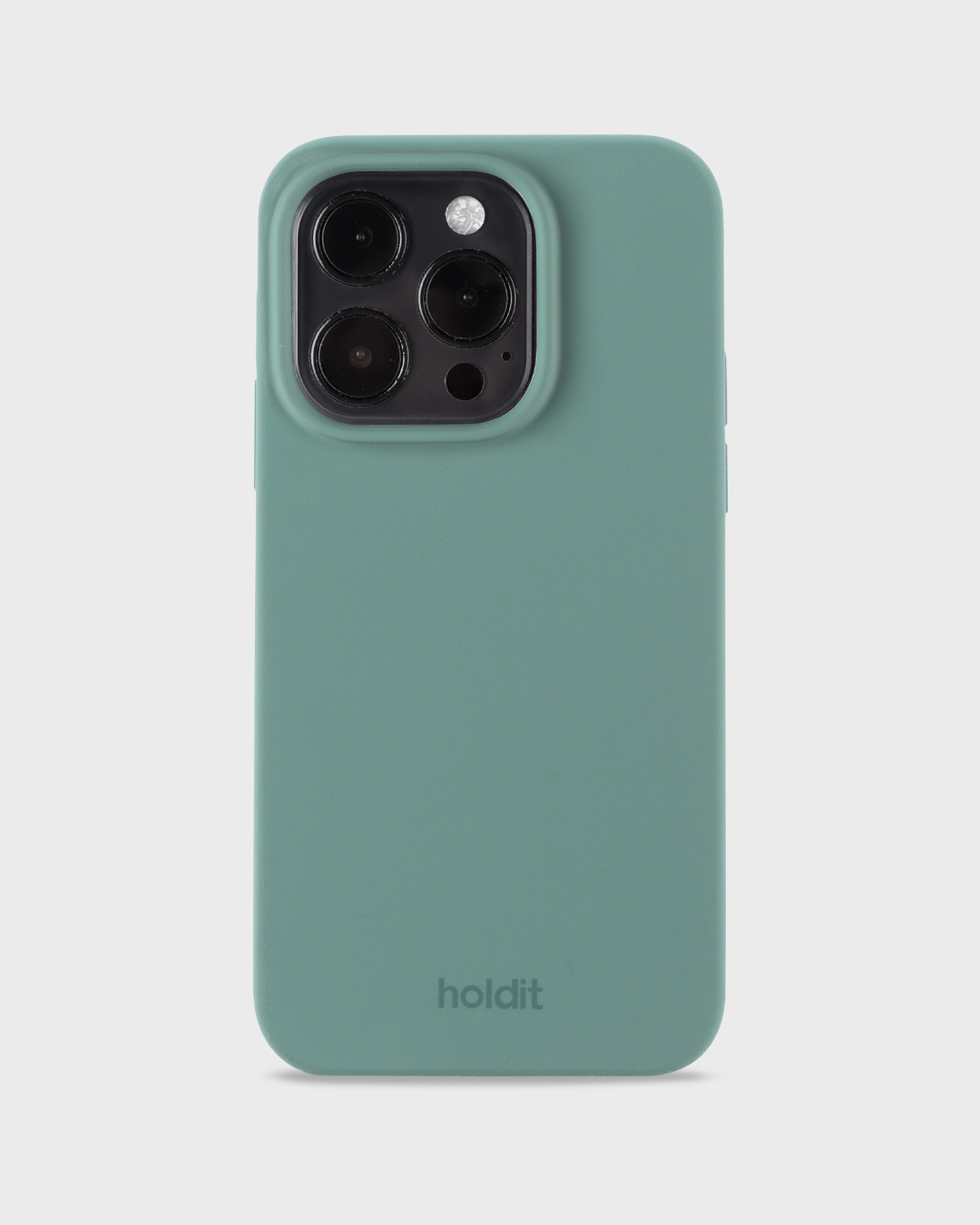 Phone Case Silicone Moss Green iPhone 15 Pro