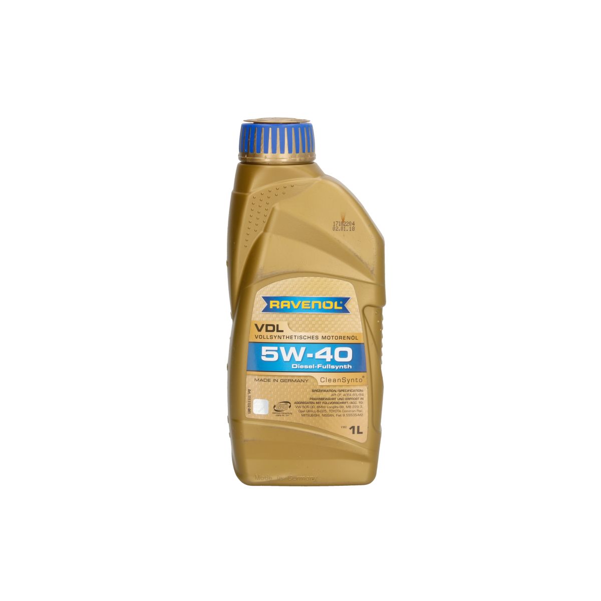 Motoröl RAVENOL 1111132 VDL 5W40 1L