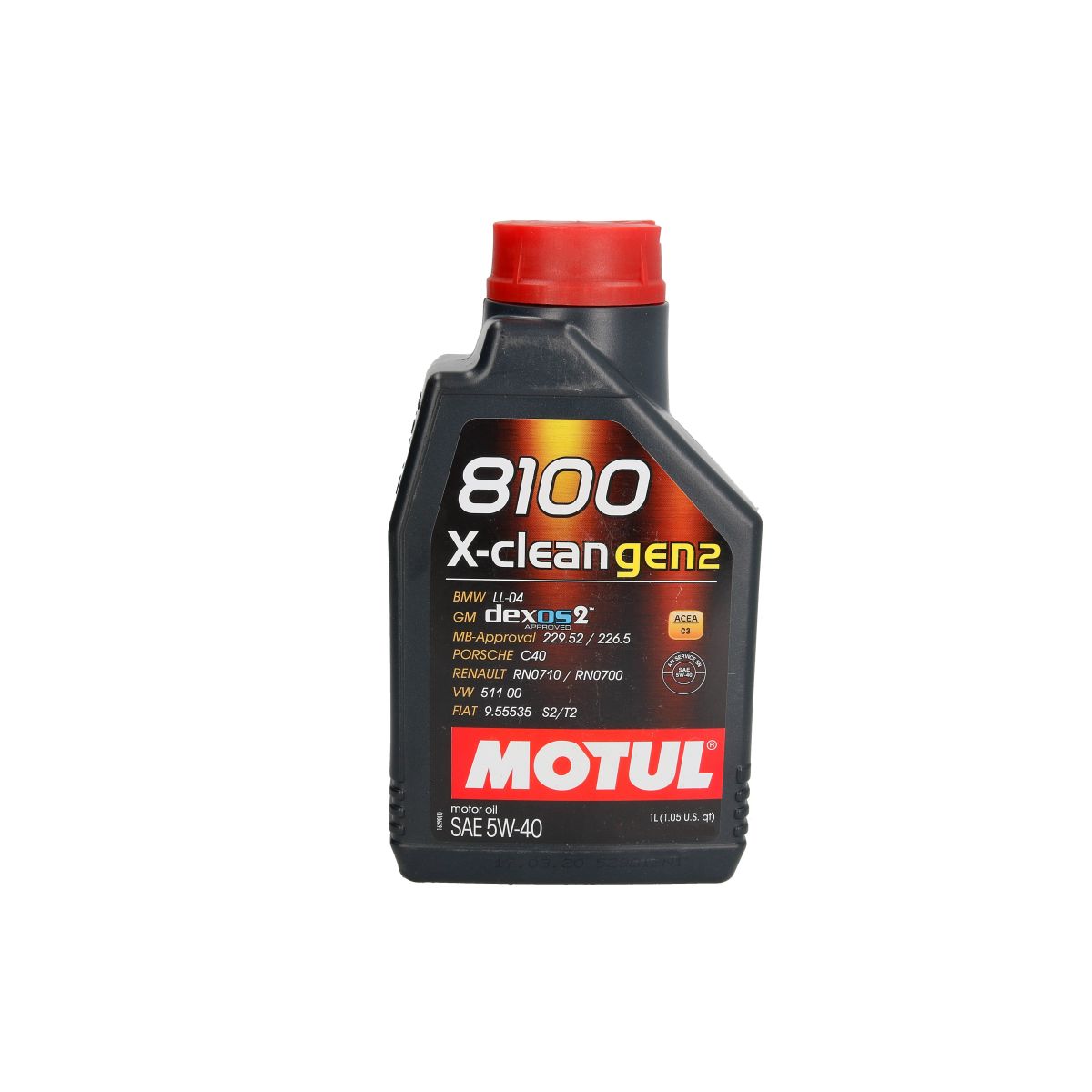 Motoröl MOTUL 109761 8100 X-Clean GEN2 5W40 1L