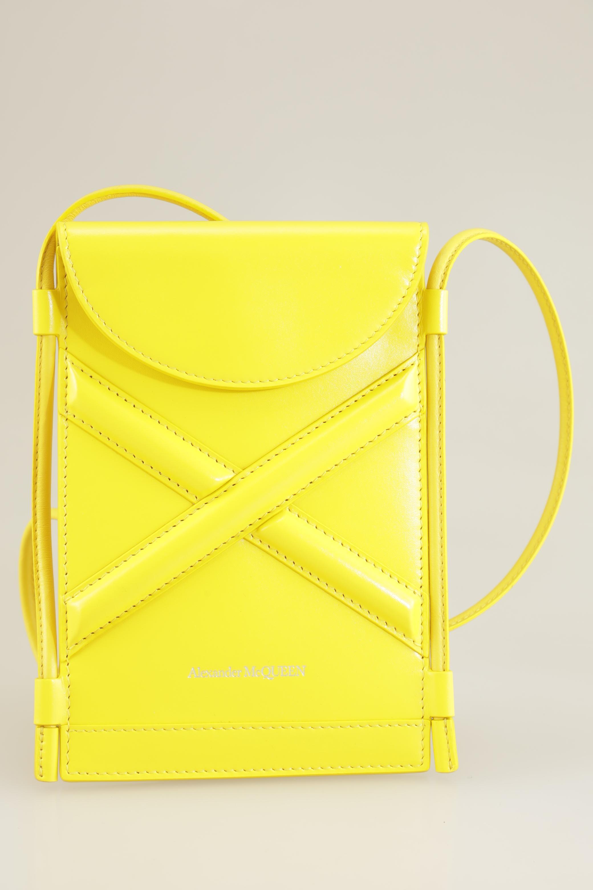 Alexander McQueen Damen Handtasche, gelb, Gr.
