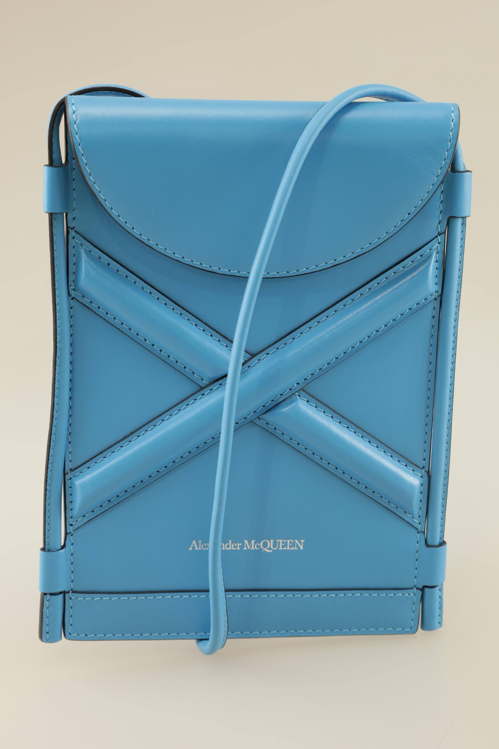 Alexander McQueen Damen Handtasche, blau, Gr.